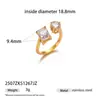 Pulsera de Corazón Entrelazado con Circonita Transfronteriza de Lujo Ligero Europeo y Americano para Mujer, Anillo Versátil Personalizado de Gama Alta con Circonita Blanca al por Mayor
