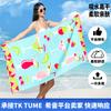 Toalla de Baño Absorbente de Agua de Secado Rápido, A Prueba de Viento, Cálida, Suave y Sin Pelusa, Toalla de Playa de Microfibra, Alfombra Doméstica Gruesa Estampada
