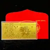 2026 Año del Caballo 100 Yuan Billete de Lámina de Oro Moneda Conmemorativa Billete de Oro Éxito al Comienzo del Año Regalo Venta al por Mayor
