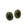 Pendientes de mariposa y flor de circón verde ultrabrillante transfronterizos, sensación de lujo ligero de alta gama, pendientes versátiles con un diseño único
