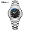 CHENXI Amanecer Reloj de Pulsera de Acero Transfronterizo Pareja Luminoso Impermeable Moda Calendario de Negocios Reloj de Cuarzo para Hombre y Mujer 8222