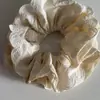 Estilo Coreano Qingti Doble Encaje Anillo para el Cabello Intestino Grueso para Mujer Sentido de Alta Calidad Bola en la Cabeza Cuerda para Atar el Cabello Estilo Perezoso Hermosa Cabeza