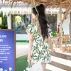 Traje de Baño para Parejas Conservador Falda Delgada Traje de Baño para Mujer Pantalones de Playa para Hombre Traje de Baño para Parejas de Vacaciones Transfronterizo