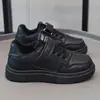 Tênis de Skate Infantil Meninos e Meninas Calçados Esportivos Primavera e Outono Sapatos Brancos Pequenos Infantis Tênis Esportivos Infantis Versáteis Preto Comércio Exterior