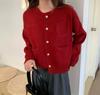 8 cores outono e inverno novo estilo coreano temperamento high-end estilo ocidental all-match suéter jaqueta feminina japonês e coreano malha cardigan