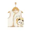 Chaleco para Bebé Chaleco Protector de Vientre Otoño e Invierno Doble Capa Chaleco Infantil Recién Nacido Algodón Puro Top Cálido