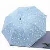 Sombrilla Soleada Envío Gratis Goma Negra Parasol Exterior Protección Solar Protección UV Sombrilla Soleada Paraguas Plegable Personalizado