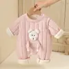 Ropa para Bebé, Ropa de Algodón de Terciopelo Otoño e Invierno, Bebés Recién Nacidos Niños y Niñas, Monos Ligeros de Algodón Cálidos para Finales de Otoño, Ropa de Abrigo para Salir en Invierno