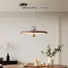 Lámpara Colgante Ovni para Dormitorio, Ambiente Vintage Francés, Estilo Retro Crema, Lámpara Colgante Creativa Memphis para Cafetería