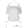 Blusa Solta Casual Estilo Preguiçoso com Senso de Design, Moda Verão 2026 Sexy Costas Abertas com Amarração na Cintura Camiseta para Mulheres Atacado
