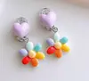 Pendientes para Niños de Nuevo Estilo, Clips para Orejas para Niñas Sin Perforaciones, Accesorios para Orejas de Oso de Dibujos Animados, Joyería Dulce de Princesa, Pendientes para Niñas Pequeñas
