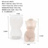 DIY3D Estéreo Corpo Humano Mulher Aromaterapia Vela Gota Gesso Sabonete Silicone Molde Arte Ornamentos BK8254