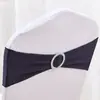 Lazo para Respaldo de Silla Sin Nudo Funda para Silla de Banquete de Hotel Flor de Respaldo de Silla Rosa Cinta Decorativa Elástica Lazo