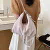 Bolsa simples de grande capacidade para axila feminina, novo estilo verão 2026, bolsa de ombro casual, bolsa de ombro e transversal para o dia a dia