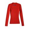 Suéter Top Sexy Ajustado Estilo Europeo y Americano Nuevo para Mujer 2022 Otoño Cuello Cuadrado Ajustado Suéter