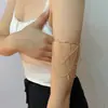Joyería Transfronteriza Europea y Americana Cadena Colgante Multicapa de Metal Brazalete de Brazo Cadena de Brazo Ajustable Punk Estilo Vacacional Playa Pulsera de Apertura