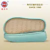 Suela rosa nueva ballena acanalada lino transpirable plataforma base de pastel moda gancho base de pantuflas primavera y verano ligero