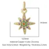 Nuevos Accesorios de Joyería para Mujer Cobre Microincrustación Circonia de Color Pendientes Collar Colgante DIY Accesorios Versátiles