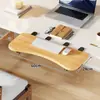 Tablero de Extensión para Hueco de Escritorio de Dormitorio, Escritorio Plegable para Computadora, Soporte para Teclado y Ratón, Estante de Almacenamiento Multifuncional sin Perforaciones