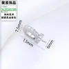 Soporte de colgante de perla de circonio chapado en cobre y oro directo de fábrica, adecuado para incrustar ámbar, jade, etc., accesorio de colgante universal