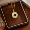 Colgante de Plata de Ley S925 Vintage Bicolor con Microincrustaciones de Pétalos para Cabujón Ovalado Accesorios para Joyería DIY con Piedras Preciosas