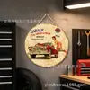 Set de Pintura de Chapa para Coche Pin-up Girl Decoración de Pared de Concesionario de Coches Pintura de Chapa 20/30cm