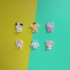 Hielo a través de resina clip para el pelo de pelo de animal cuerda para el pelo material hecho a mano DIY parche para funda de teléfono de pegamento de crema accesorio para bolsa de zapatos juguete