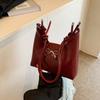 Bolso Tote de Moda Portátil Corea del Sur Ins Bolso de Hombro Verano 2024 Estilo Occidental Lindo Lazo Bolso Cruzado Sencillo