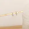 Pendientes Geométricos de Moda Transfronterizos para Mujer Pendientes de Plata de Ley S925 con Circonita Moda de Nicho de Gama Alta Pendientes Elegantes