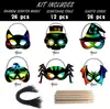 Fábrica de Comércio Exterior Halloween DIY Papel Scratch Art Festa Dançante Artigo Shaped Scratch Art Máscaras de Animais Scratch Art Infantil