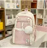 Nueva Mochila Escolar Linda de Lunares para Niñas Estudiantes de Secundaria Estudiantes de Preparatoria Protección de Columna Vertebral Mochila de Doble Hombro Gran Capacidad Mochila Simple Ligera