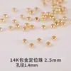 Cobre banhado a ouro 18k pulseira e colar DIY materiais de miçangas artesanais fecho em U fecho de ponta conta de posicionamento fecho acessórios