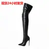 Amazon Aliexpress Otoño e Invierno Comercio Exterior Nuevo Estilo Europeo y Americano Moda Personalizada Sobre la Rodilla Talla Grande Botas de Mujer 43 Fabricante Venta al por Mayor