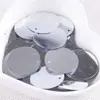 Lentejuelas Redondas de Color Láser de 30 mm con Borde Perforado, Decoración Grande para Coser a Mano