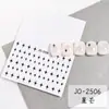 Pegatinas para Uñas de Estrella de Cinco Puntas Negras y Blancas Plateadas de Moda Lámina Adhesiva Calcomanías para Uñas Venta al por Mayor