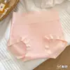 Pantaletas de algodón puro antibacterianas de 10A, tiro alto para mujer, todo algodón, entrepierna extendida, elásticas, transpirables, amigables con la piel, cómodas, calzones talla grande