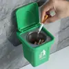 Cenicero de pared, papelera de pared, decoración del hogar, adorno creativo personalizado para sala de estar, con tapa, para baño y balcón