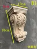 Tallado en Madera de Dongyang Pilar Lateral Invertido Aplique Francés Tallado Romano Madera Maciza Tallado Estilo Europeo Mensula Gabinete Cabeza de Columna Decorativa