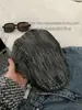 Gorra de Ala Adelante Retro de Mezclilla Estilo Británico de Alta Gama para Mujer, Nueva Gorra de Artista de Circunferencia de Cabeza Grande Primavera/Verano, Gorra de Boina Artística
