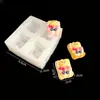 Mini Juguete de Comida Brocheta Pequeña de Fresa Maíz Brocheta de Fruta Hamburguesa Fondant Arcilla Pegamento Pinza Molde de Silicona