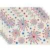 2026 Alfombrilla de Mesa Bandera Americana Aislante de Calor Transfronteriza Amazon Temu Día de la Independencia Adecuada para Decoración de Mesa de Cocina