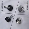 25 Columnas de Estante Grandes Cromadas, Clips de Plástico Metal para Malla de Alambre, Cadena Antiestática de Acero al Carbono, Pies de Ajuste de Piso