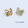 Mariposa Grande Dongzhou 10*9 Color Coñac Rosa Pedrería para Uñas Diamante de Imitación Colorido Decoración de Uñas Accesorios para Pasadores DIY