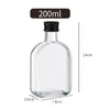 Garrafa de Frutas e Vegetais para Bebidas 350ml, Garrafa de Vidro Transparente de Grau Alimentício para Suco, Garrafa para Café Cold Brew, Garrafa Dispensadora de Vinho de Frutas