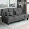 Sofá-cama dobrável de uso duplo, para duas ou três pessoas, multifuncional, simples, para quarto de aluguel, quarto, sala de estar preguiçosa, sofá de tecido