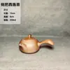 Conjunto de chaleira para fogão com aquecedor de chá, chaleira de fogão a carvão, panela com alça lateral de cerâmica, panela com viga de elevação de grés, panela de cerâmica, panela à prova de lenha