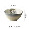 Cerâmica Francesa Cor Sob Esmalte Antigo Louça Prato de Jantar Prato Fundo Tigela de Arroz Tigela para Sopa de Macarrão Prato Fundo Comida Chinesa Casa