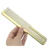 Peine dorado electroplateado para cortar el pelo peines de estilismo para peluquería peines para cortapelos de hombre salones de belleza barbería estilistas de cabello