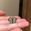 Anillo de Mariposa y Flor Estilo Chino Nuevo Envejecido para Mujer Vintage vintage Único Anillo de Dedo Nicho Anillo de Dedo de Alta Gama