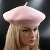 Sombrero Boina de Lana Lisa Fina para Mujer de Venta Caliente Transfronteriza Estilo Francés Otoño e Invierno Sombrero de Artista Vintage